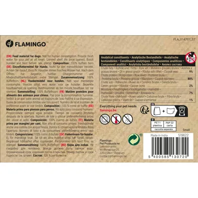 animallparadise - 2 cornes de buffle séché small Nature snack, pour chiens