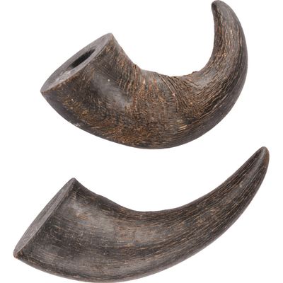 2 cornes de buffle séché small Nature snack, pour chiens 1 Article