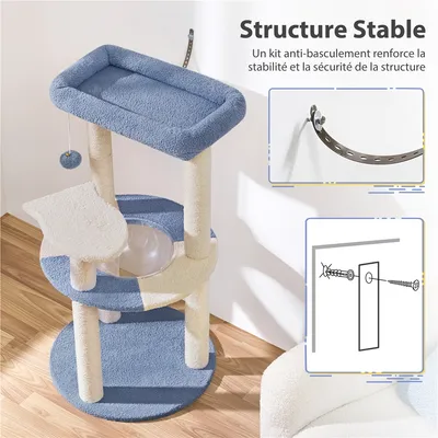 Yaheetech Arbre à Chat  Design  Océan