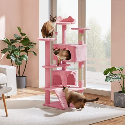 Kratzbaum groß Katzenbaum Kletterbaum Stabil Katzenkratzbaum 138 cm