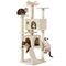Kratzbaum 178 cm H, stabiler Katzenkratzbaum Katzenbaum Katzenmöbel Beige