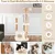 Giantex Arbre à Chat en Bois Massif 124CM 5 Niveaux,Perchoir,Condo,Griffoir