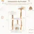 Giantex Arbre à Chat en Bois Massif 124CM 5 Niveaux,Perchoir,Condo,Griffoir