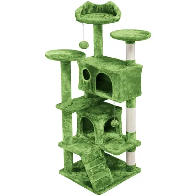Yaheetech Arbre a Chat Sisal Arbre à Grimper 139 cm Plusieurs couleurs