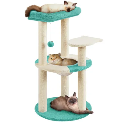 Yaheetech Arbre à Chat Griffoirs Océan Perchoir Poisson Panier