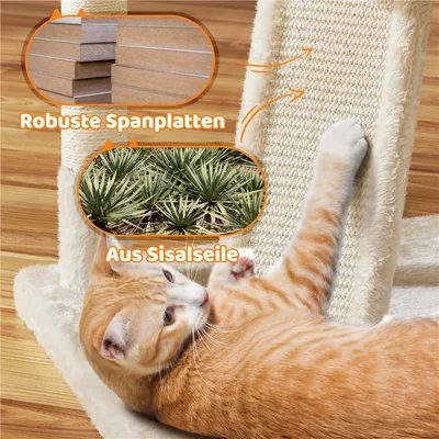 Kratzbaum XXL 174 cm deckenhoch Katzenkratzbaum stabiler Katzenbaum