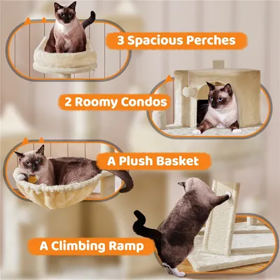 Yaheetech Arbre a Chat Géant 175 cm
