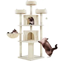 Kratzbaum XXL 174 cm deckenhoch Katzenkratzbaum stabiler Katzenbaum