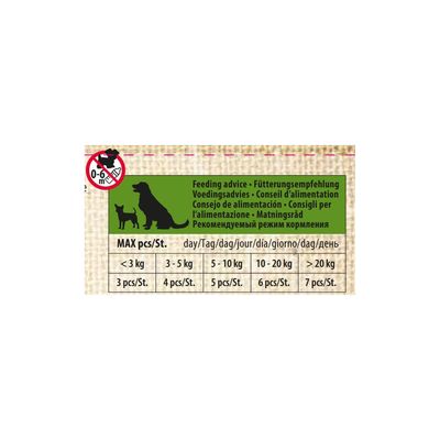 Flamingo - Friandise riz et agneau  haltère Hapki BBQ pour chien 150 g