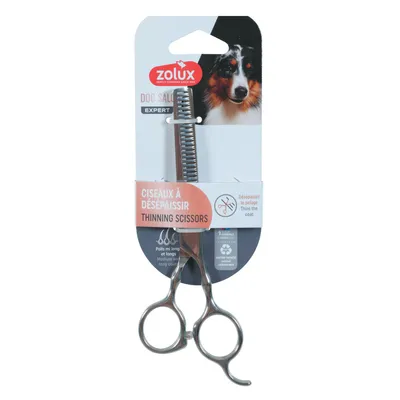 zolux - Ciseaux à désépaissir 16.5 cm en acier inoxydable pour chien