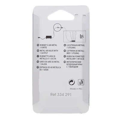 animallparadise - Robinet à air, en métal avec 1 sortie, pour aquarium.