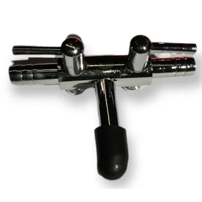 animallparadise - Robinet à air en métal avec 2 sorties pour aquarium.