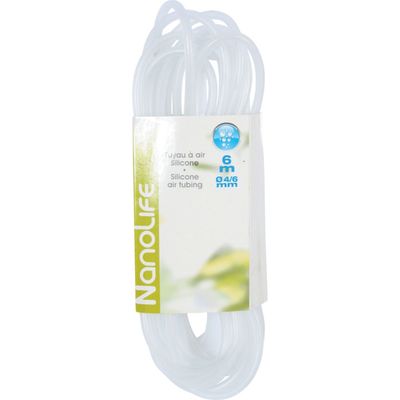 Tuyau à air silicone ø 4/6 mm,  6 mètres, pour aquarium
