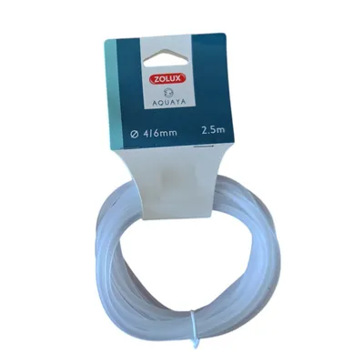 Tuyau à air silicone ø 4/6 mm  2.5 mètres pour aquarium