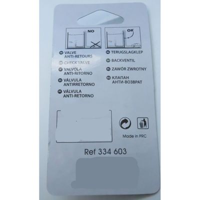 Clapet anti-retour pour pompe à air d'aquarium, tuyau Ø 4/6 mm, transparent