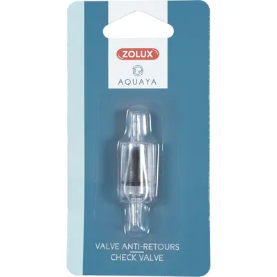 Clapet anti-retour pour pompe à air d'aquarium, tuyau Ø 4/6 mm, transparent