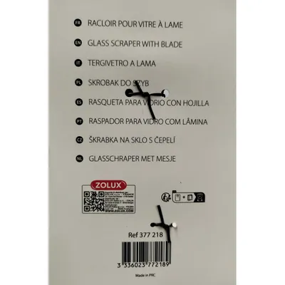 Racloir à lame de 10 cm pour aquarium