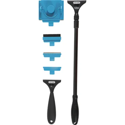 Set racloir manche de 50 à 70 cm nettoyage parois aquarium