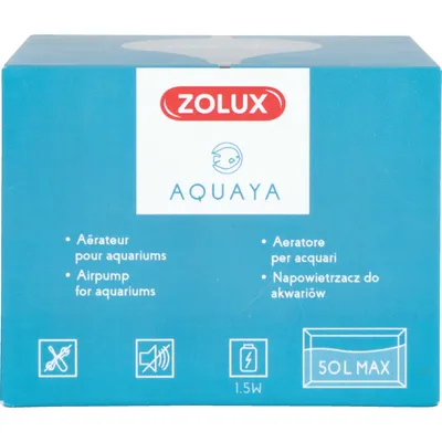 Bulleur aérateur 1.5w débit 18.6 L/h gris pour aquarium max 50 Litres