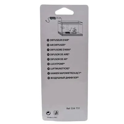 Diffuseur d'air rectangulaire, 12.5 cm x 2 cm, aquarium