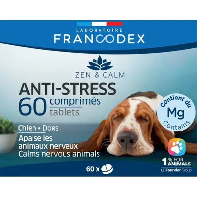 Comprimés Anti-Stress Décontractants 60 comprimés pour chiens