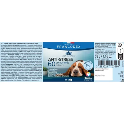 Comprimés Anti-Stress Décontractants 60 comprimés pour chiens