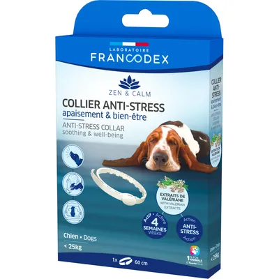 Francodex - Collier anti-stress 60 cm apaisement et bien-être pour chien Francodex - Collier anti-stress 60 cm apaisement et bien-être pour chien