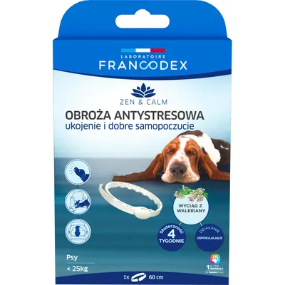 Francodex - Collier anti-stress 60 cm apaisement et bien-être pour chien