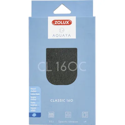Mousse charbon CL 160 C pour pompe classic 160 pour aquarium