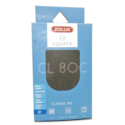 Filtre pour pompe classic 80, filtre CL80 C mousse charbon x 4 pour aquariu