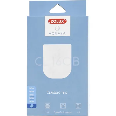 Filtre perlon CL 160 B  x 4 . pour pompe classic 160. pour aquarium.