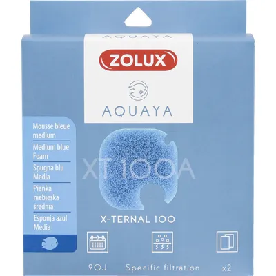 Filtre pour pompe x-ternal 100, filtre XT 100 A mousse e medium x2. pou