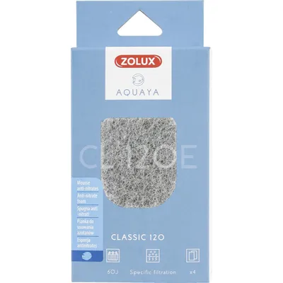 Filtre pour pompe classic 120, filtre CL 120 E mousse anti nitrates x 4 pou