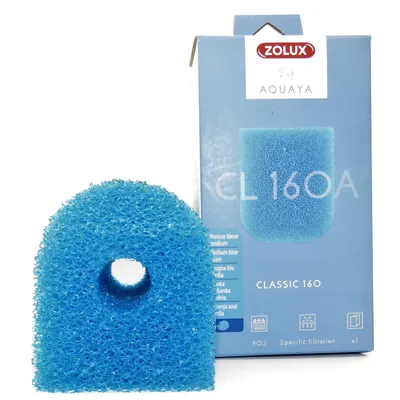 Mousse e medium CL 160 A pour pompe classic 160 pour aquarium.