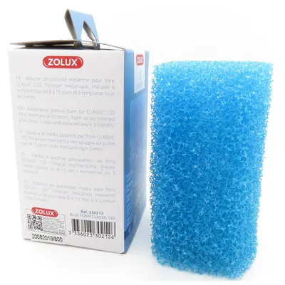 Mousse e medium CL 120 A pour pompe classic 120 pour aquarium