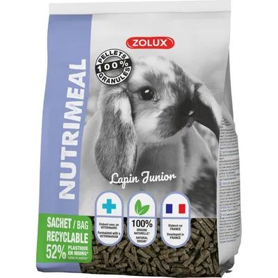 zolux - Granulés lapin nain junior nutrimeal - 800g.