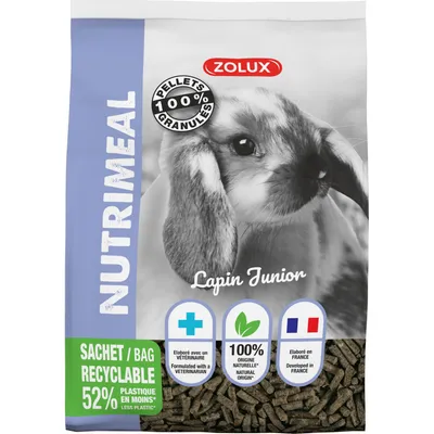 zolux - Granulés lapin nain junior nutrimeal - 800g.