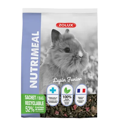Granulés lapin nain junior (moins de 6mois) nutrimeal - 800g Granulés lapin nain junior (moins de 6mois) nutrimeal - 800g