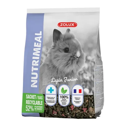 Granulés lapin nain junior (moins de 6mois) nutrimeal - 800g Granulés lapin nain junior (moins de 6mois) nutrimeal - 800g