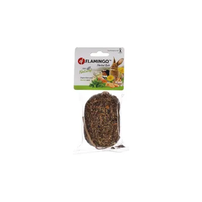 Flamingo - Friandises Balle d'herbes 60 g pour rongeur