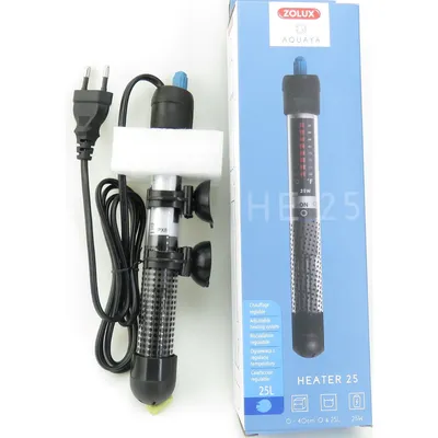 Chauffage d'aquarium heater 25 zolux 25 W longueur 23 cm