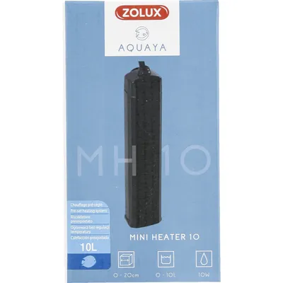Chauffage préréglée puissance 10 W   de 0 à 10 L  pour aquarium