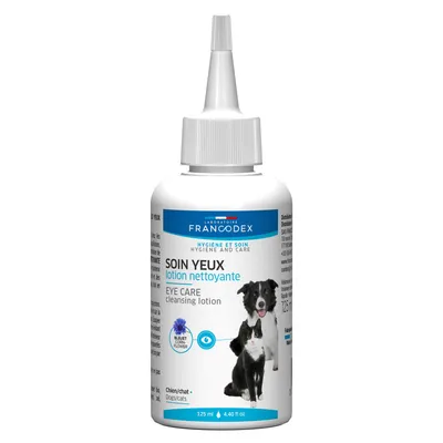 Francodex - Soin pour les Yeux Lotion Nettoyante 125 ml Pour Chiots et Chat Francodex - Soin pour les Yeux Lotion Nettoyante 125 ml Pour Chiots et Chat