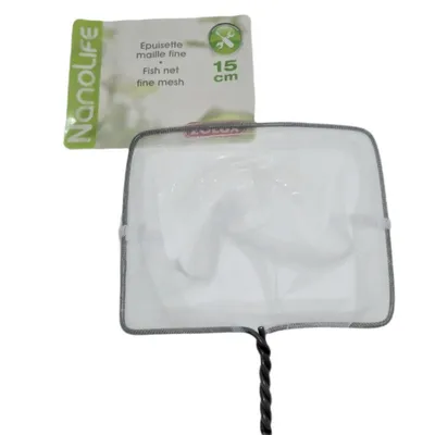 animallparadise - Epuisette filet blanc, maille fine, 15 cm x 13 x 40 cm,