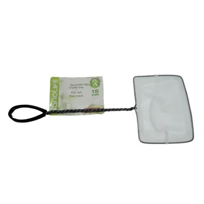 Epuisette filet blanc, maille fine, 15 cm x 13 x 40 cm,  aquarium