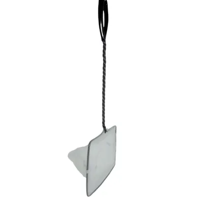 Epuisette filet blanc, maille fine, 15 cm x 13 x 40 cm,  aquarium