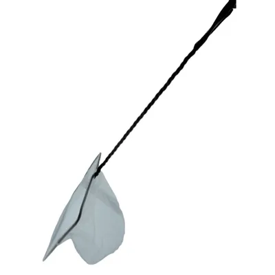 Epuisette filet blanc, maille fine, 20 cm x 16 x 53 cm,  aquarium