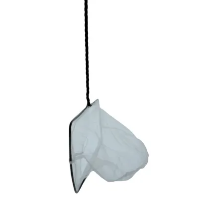 Epuisette filet blanc, maille fine, 20 cm x 16 x 53 cm,  aquarium