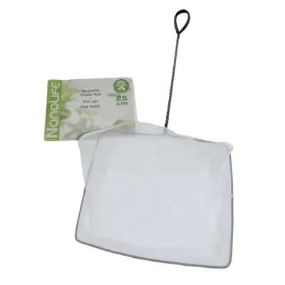 animallparadise - Epuisette filet blanc, maille fine, 25 cm x 22 x 55 cm,