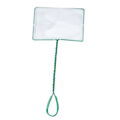 Epuisette XL 20 cm x 14 cm x 46 cm filet fin aquarium